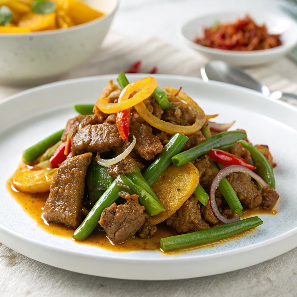 Resepi Daging Goreng Kunyit Simple